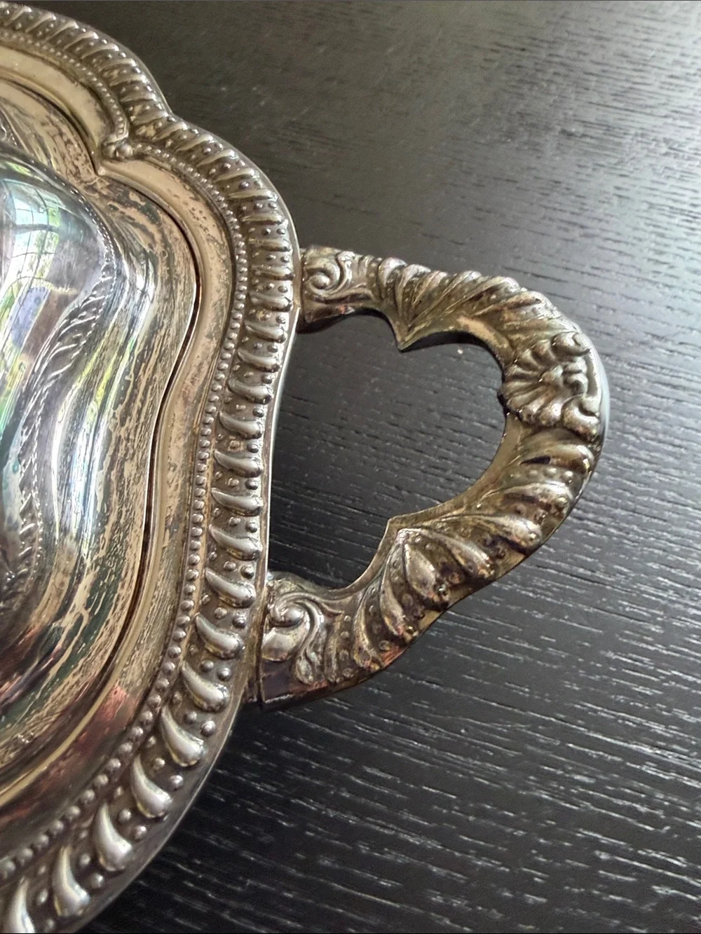 Vintage Double Covered Sheffield Silver Plate Serving Dish English Hallmarks